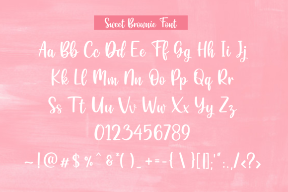 Sweet Brownie Font Poster 5
