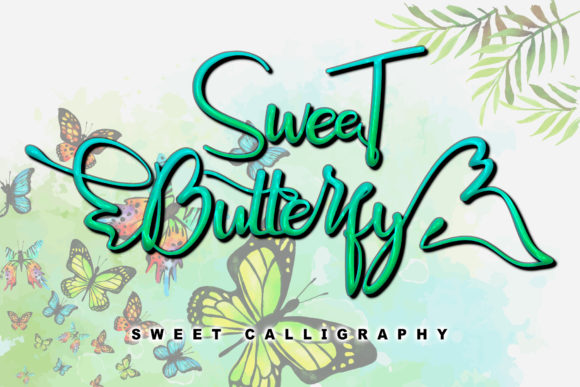 Sweet Butterfly Font Poster 1