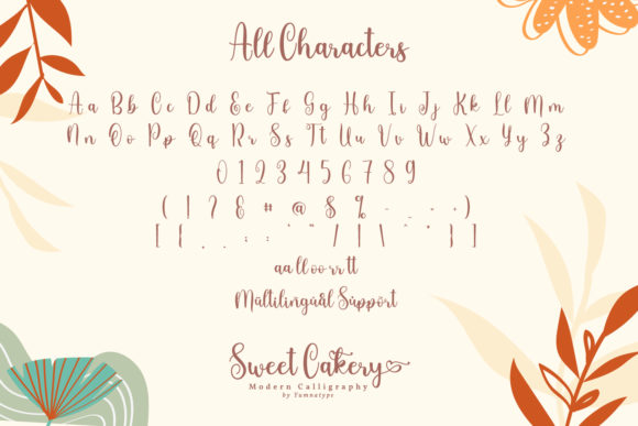 Sweet Cakery Font Poster 8