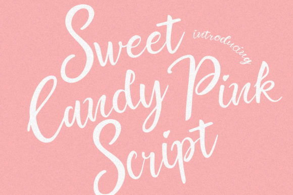 Sweet Candy Pink Font Poster 1