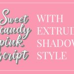 Sweet Candy Pink Font Poster 2