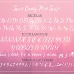 Sweet Candy Pink Font Poster 15