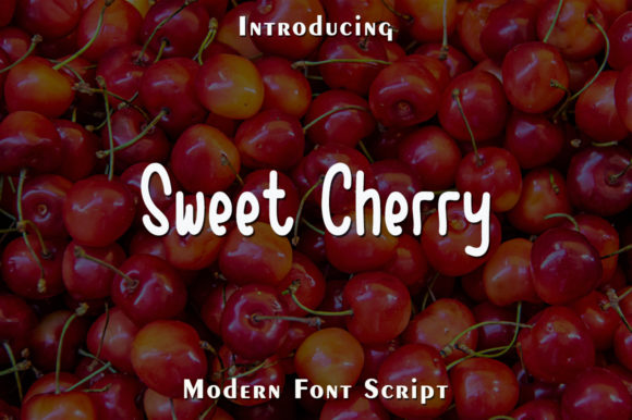 Sweet Cherry Font Poster 1
