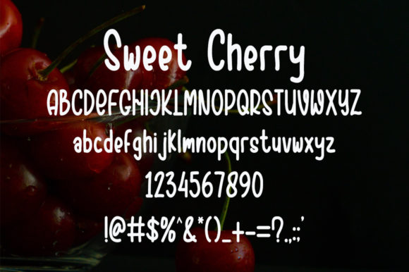 Sweet Cherry Font Poster 5