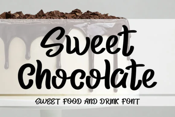 Sweet Chocolate Font Sweet Chocolate Font Poster 1
