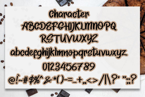 Sweet Chocolate Font Poster 5