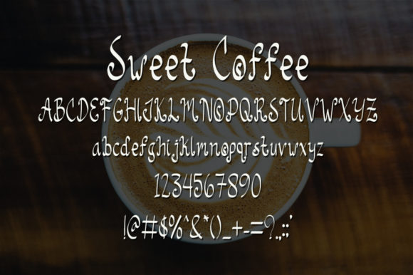 Sweet Coffee Font Poster 5