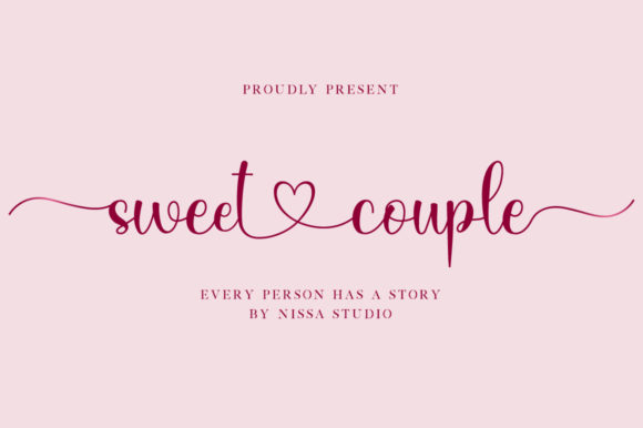 Sweet Couple Font Poster 1