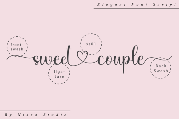 Sweet Couple Font Poster 10