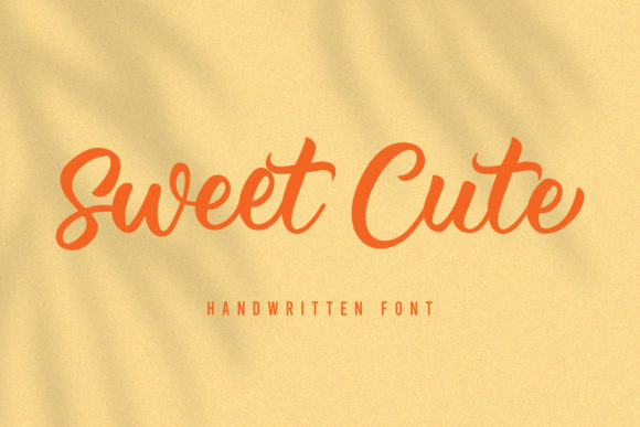 Sweet Cute Font Poster 1