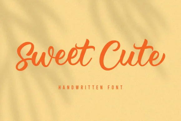 Sweet Cute Font Poster 1
