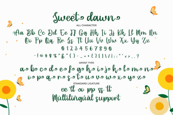Sweet Dawn Font Poster 2