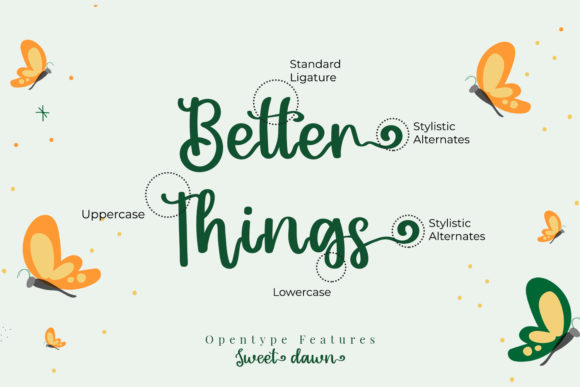 Sweet Dawn Font Poster 3