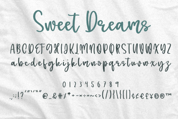 Sweet Dreams Font Poster 15