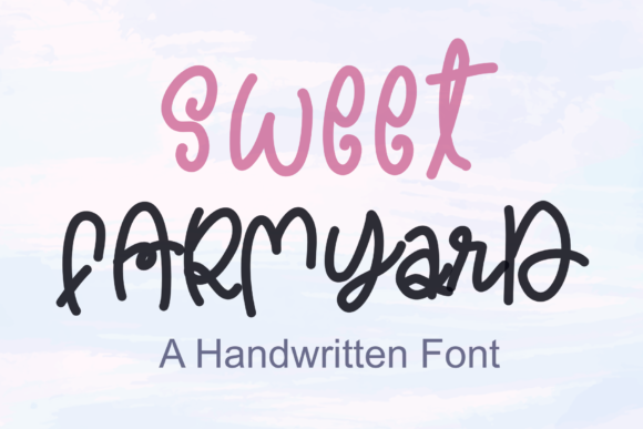 Sweet Farmyard Font Poster 1