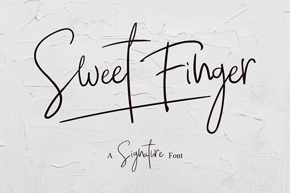 Sweet Finger Font Poster 1