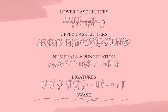Sweet Finger Font Poster 7