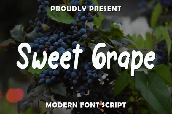 Sweet Grape Font Sweet Grape Font Poster 1