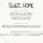 Sweet Home Font Poster 5