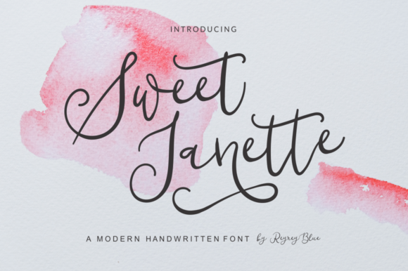 Sweet Janette Font Poster 1
