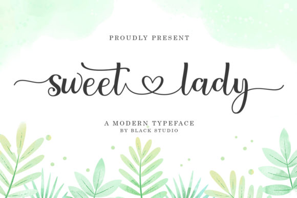 Sweet Lady Font Poster 1