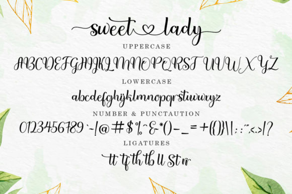 Sweet Lady Font Poster 6