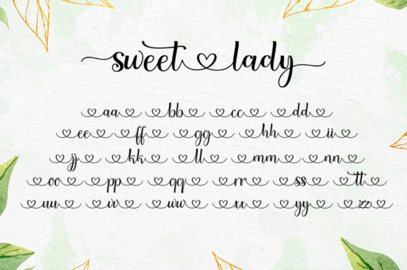 Sweet Lady Font Poster 7