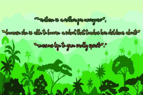 Sweet Leaves Font Poster 2
