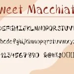 Sweet Macchiato Font Poster 7
