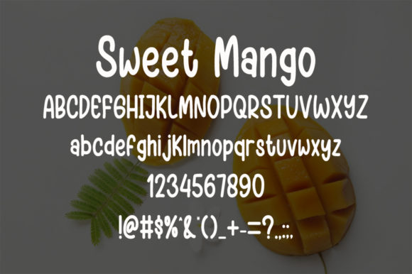 Sweet Mango Font Poster 5