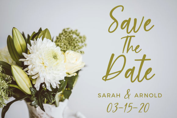 Sweet Meredith Font Poster 3