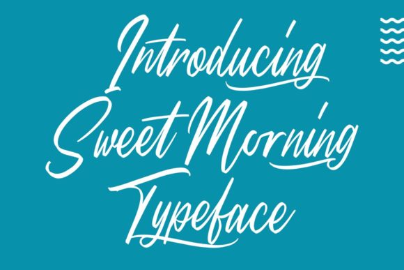 Sweet Morning Font Poster 1