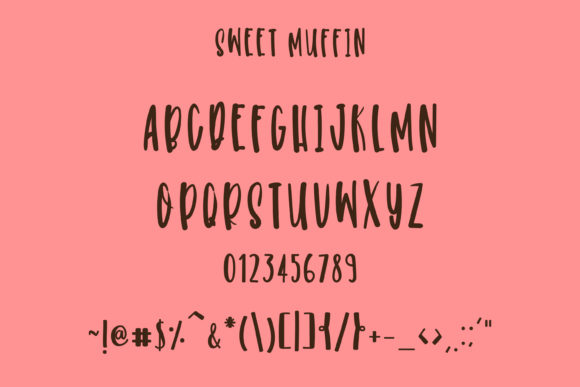 Sweet Muffin Font Poster 5