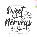Sweet Nervous Font Poster 1