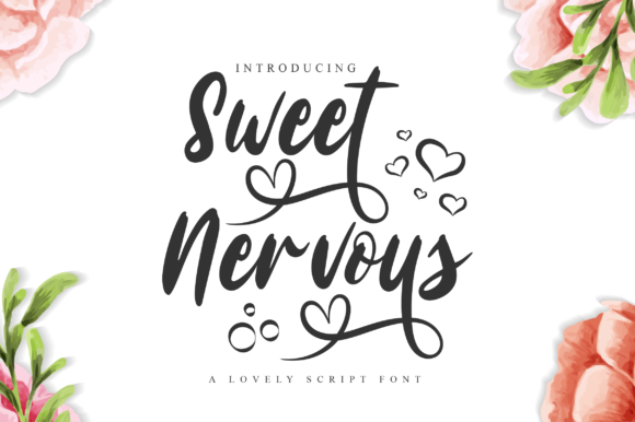 Sweet Nervous Font Sweet Nervous Font Poster 1