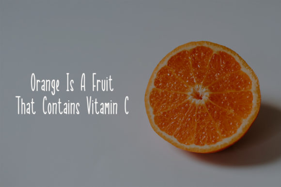 Sweet Orange Font Poster 2