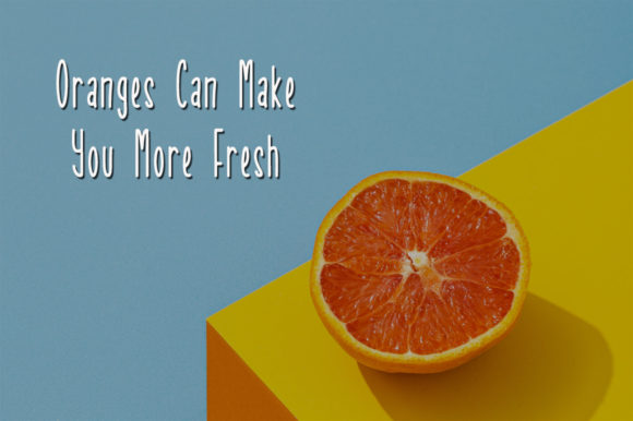 Sweet Orange Font Poster 4