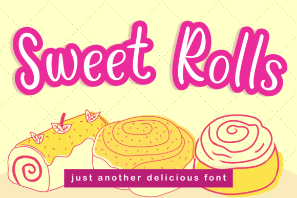 Sweet Rolls Font Poster 1