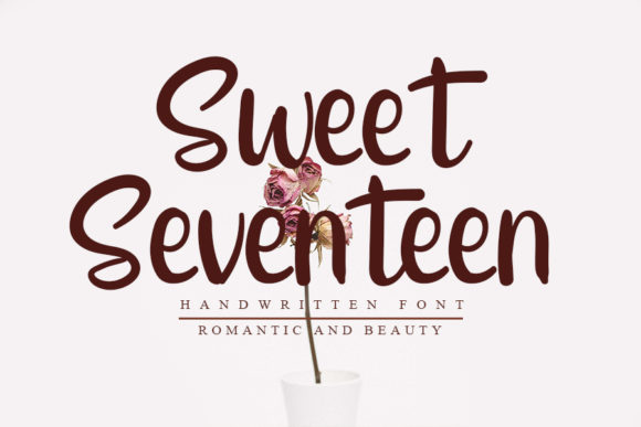 Sweet Seventeen Font Poster 1