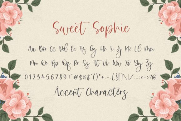 Sweet Sophie Font Poster 6