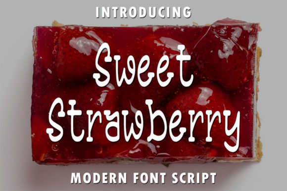 Sweet Strawberry Font Poster 1