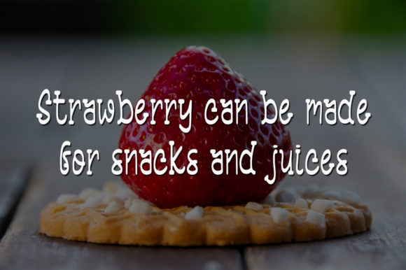 Sweet Strawberry Font Poster 2