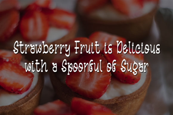 Sweet Strawberry Font Poster 3