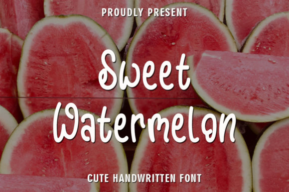 Sweet Watermelon Font Poster 1