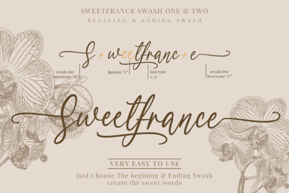 Sweetfrance Font Poster 12
