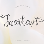 Sweetheart Font Poster 1