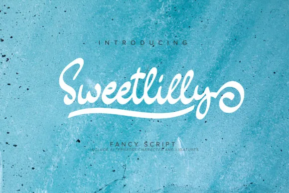 Sweetlilly Font Sweetlilly Font Poster 1