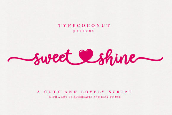 Sweetshine Font Poster 1