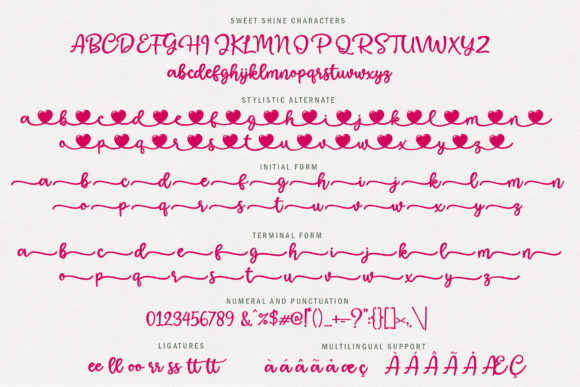 Sweetshine Font Poster 8
