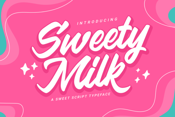 Sweety Milk Font Poster 1